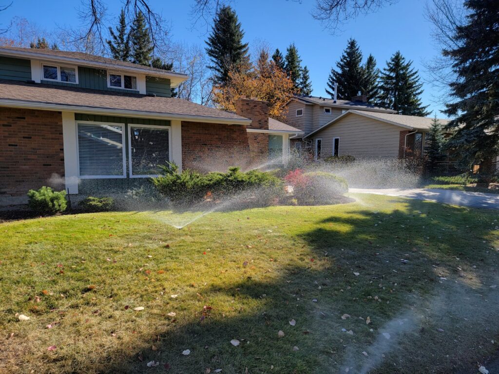 front yard irrigation