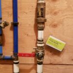 water valve closed off
